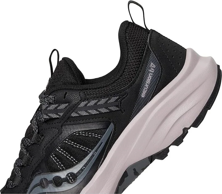 Saucony Excursion TR17 Women's Running Shoes Black/Woodrose : 7.5 D - Wide, Textile - Image 7