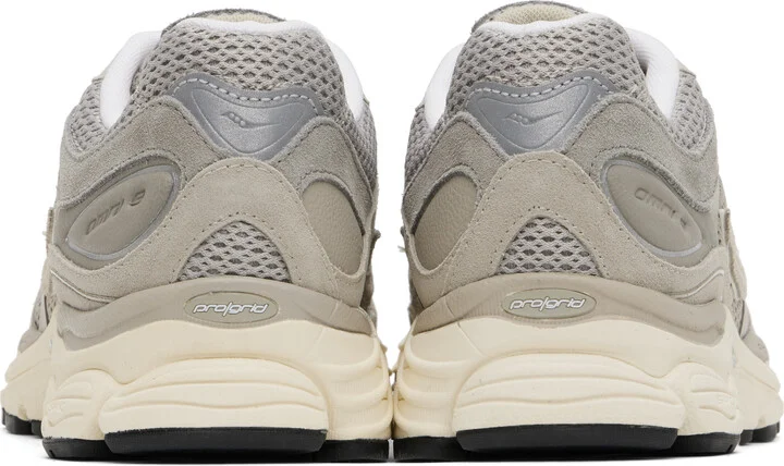 Saucony Gray ProGrid Omni 9 Premium Sneakers - Image 2
