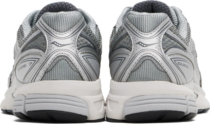 Saucony Gray & Silver ProGrid Guide 7 Sneakers - Image 2