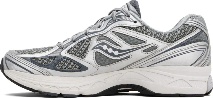 Saucony Gray & Silver ProGrid Guide 7 Sneakers - Image 3