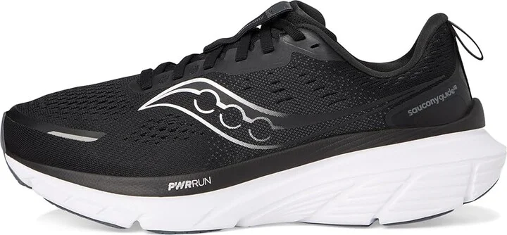 Saucony Guide 18 Men's Running Shoes Black/White : 11.5 D - Medium, Rubber - Image 6