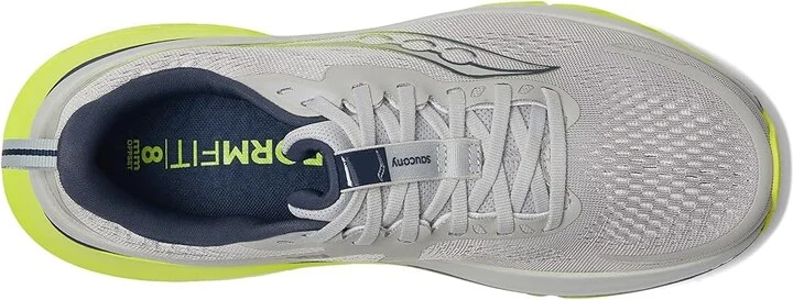 Saucony Guide 18 Men's Running Shoes Cloud/Citron : 13 D - Medium, Rubber - Image 2