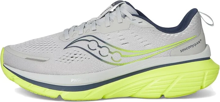 Saucony Guide 18 Men's Running Shoes Cloud/Citron : 13 D - Medium, Rubber - Image 6