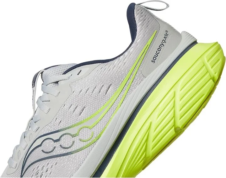 Saucony Guide 18 Men's Running Shoes Cloud/Citron : 13 D - Medium, Rubber - Image 7