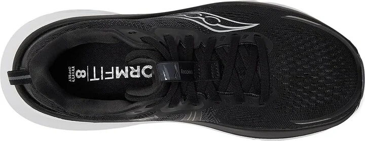 Saucony Guide 18 Women's Running Shoes Black/White : 5.5 D - Wide, Leather - Image 2