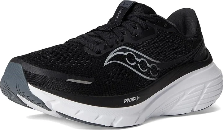 Saucony Guide 18 Women's Running Shoes Black/White : 5.5 D - Wide, Leather - Image 5