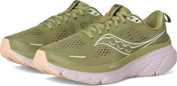 Saucony Guide 18 Women's Running Shoes Hemlock/Bloom : 12 B - Medium, Leather