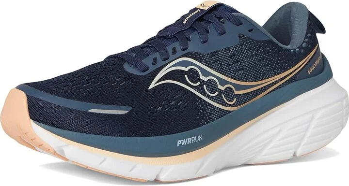 Saucony Guide 18 Women's Running Shoes Navy/Apricot : 5 B - Medium, Leather - Image 5