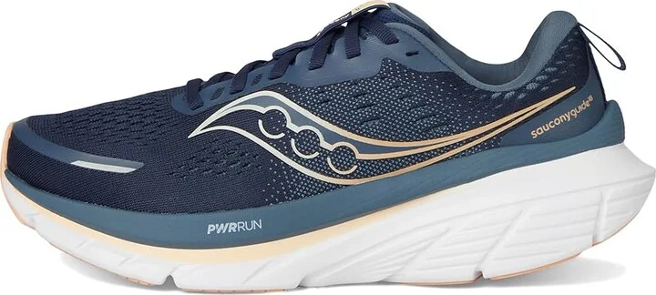 Saucony Guide 18 Women's Running Shoes Navy/Apricot : 5 B - Medium, Leather - Image 6