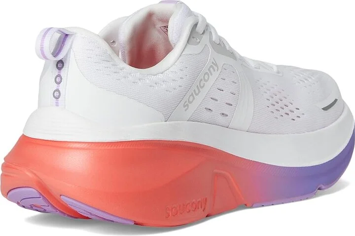 Saucony Guide 18 Women's Running Shoes White/Crocus : 7.5 B - Medium, Leather - Image 4