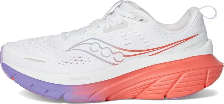 Saucony Guide 18 Women's Running Shoes White/Crocus : 7.5 B - Medium, Leather - Image 6