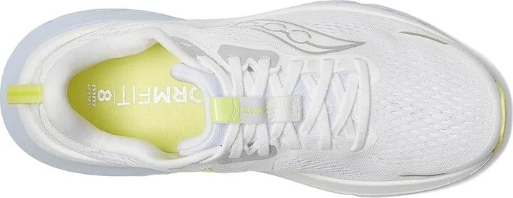 Saucony Guide 18 Women's Running Shoes White/Ice Melt : 6 D - Wide, Leather - Image 2