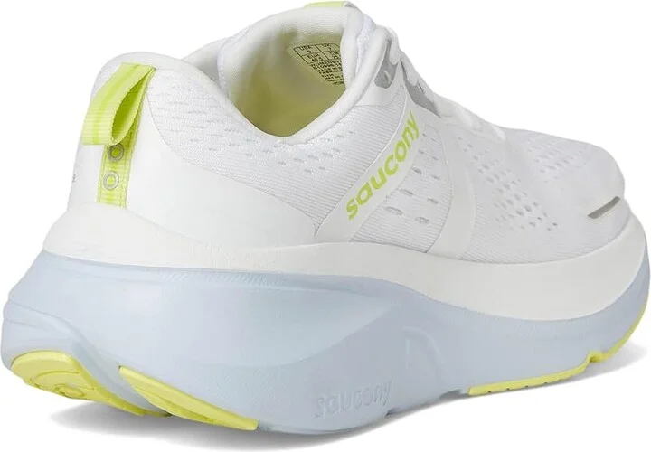 Saucony Guide 18 Women's Running Shoes White/Ice Melt : 6 D - Wide, Leather - Image 4