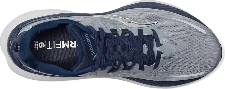 Saucony Hurricane 24 Men's Running Shoes Flint/Navy : 8.5 D - Medium, Textile - Image 2