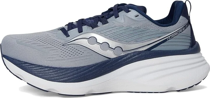 Saucony Hurricane 24 Men's Running Shoes Flint/Navy : 8.5 D - Medium, Textile - Image 6