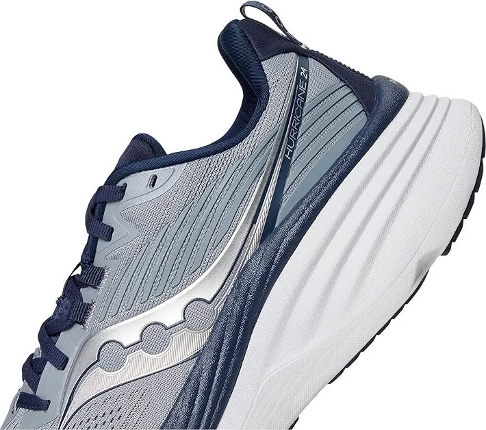 Saucony Hurricane 24 Men's Running Shoes Flint/Navy : 8.5 D - Medium, Textile - Image 7