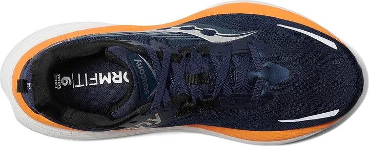 Saucony Hurricane 24 Men's Running Shoes Navy/Peel : 10.5 D - Medium, Textile - Image 2