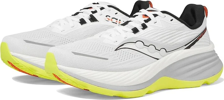Saucony Hurricane 24 Men's Running Shoes White/Black : 8 D - Medium, Textile
