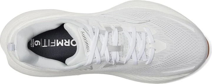 Saucony Hurricane 24 Men's Running Shoes White/Silver : 13 D - Medium, Textile - Image 2