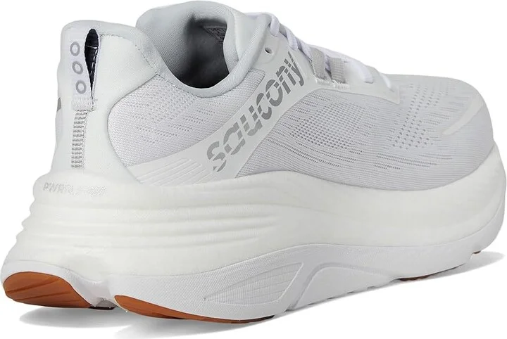 Saucony Hurricane 24 Men's Running Shoes White/Silver : 13 D - Medium, Textile - Image 4