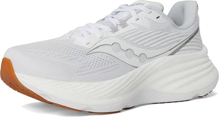 Saucony Hurricane 24 Men's Running Shoes White/Silver : 13 D - Medium, Textile - Image 5