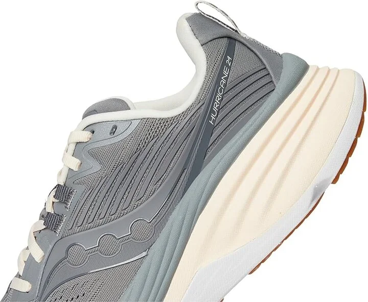 Saucony Hurricane 24 Women's Running Shoes Cinder/Gum : 6.5 B - Medium, Rubber/Textile - Image 7