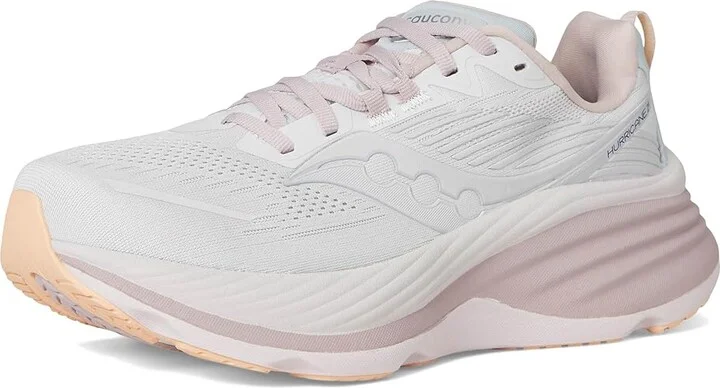 Saucony Hurricane 24 Women's Running Shoes Cloud/Bloom : 6.5 B - Medium, Rubber/Textile - Image 5