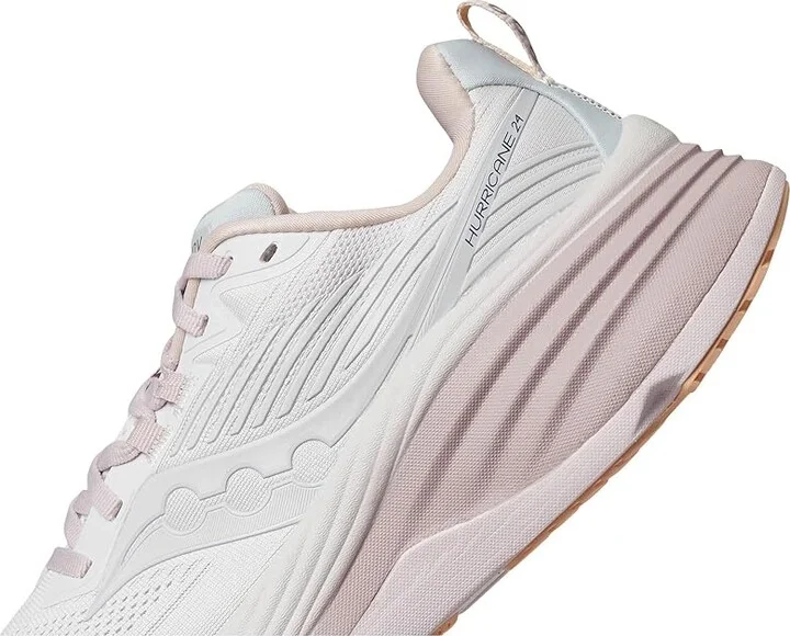 Saucony Hurricane 24 Women's Running Shoes Cloud/Bloom : 6.5 B - Medium, Rubber/Textile - Image 7