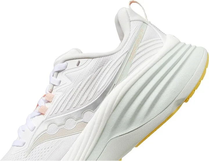 Saucony Hurricane 24 Women's Running Shoes White/Foam : 9 B - Medium, Rubber/Textile - Image 4