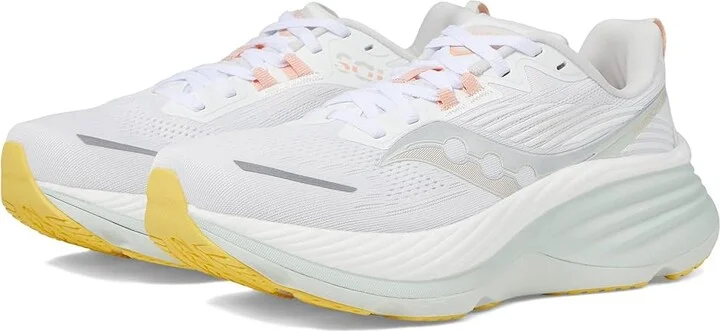 Saucony Hurricane 24 Women's Running Shoes White/Foam : 9 B - Medium, Rubber/Textile