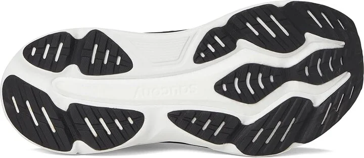 Saucony Hurricane 25 Men's Running Shoes Black/White : 8 EE - Wide, Leather - Image 3