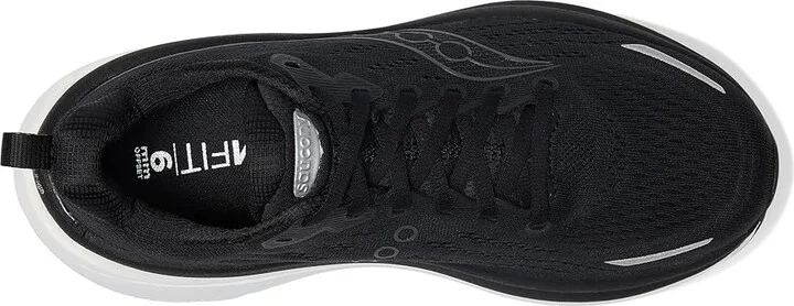 Saucony Hurricane 25 Women's Running Shoes Black/White : 6 D - Wide, Leather - Image 2