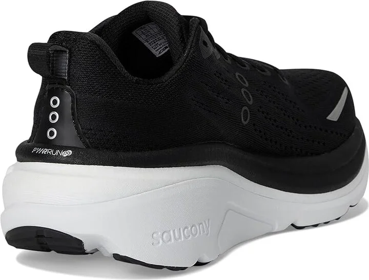 Saucony Hurricane 25 Women's Running Shoes Black/White : 6 D - Wide, Leather - Image 4