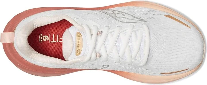 Saucony Hurricane 25 Women's Running Shoes White/Cameo : 12 D - Wide, Leather - Image 2
