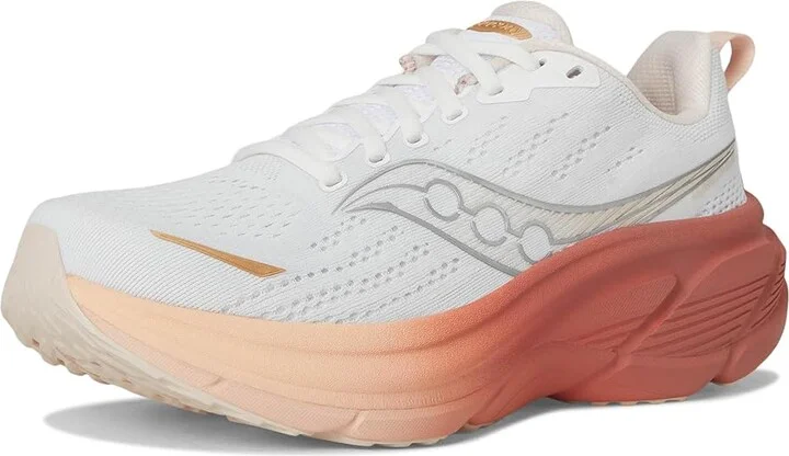 Saucony Hurricane 25 Women's Running Shoes White/Cameo : 12 D - Wide, Leather - Image 5