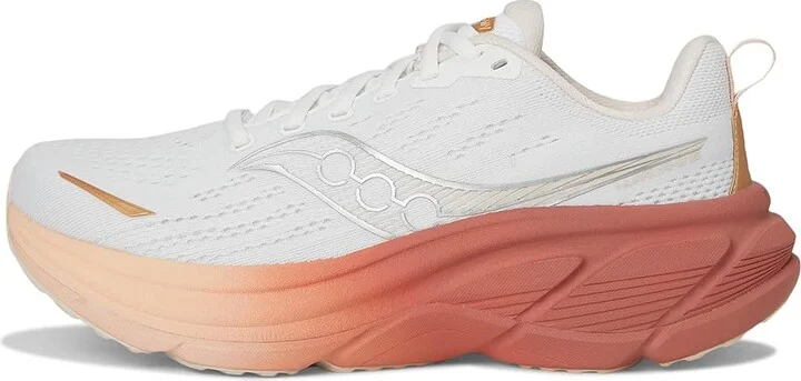Saucony Hurricane 25 Women's Running Shoes White/Cameo : 12 D - Wide, Leather - Image 6