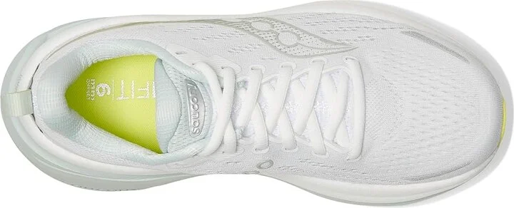 Saucony Hurricane 25 Women's Running Shoes White/Mist : 10 B - Medium, Leather - Image 2