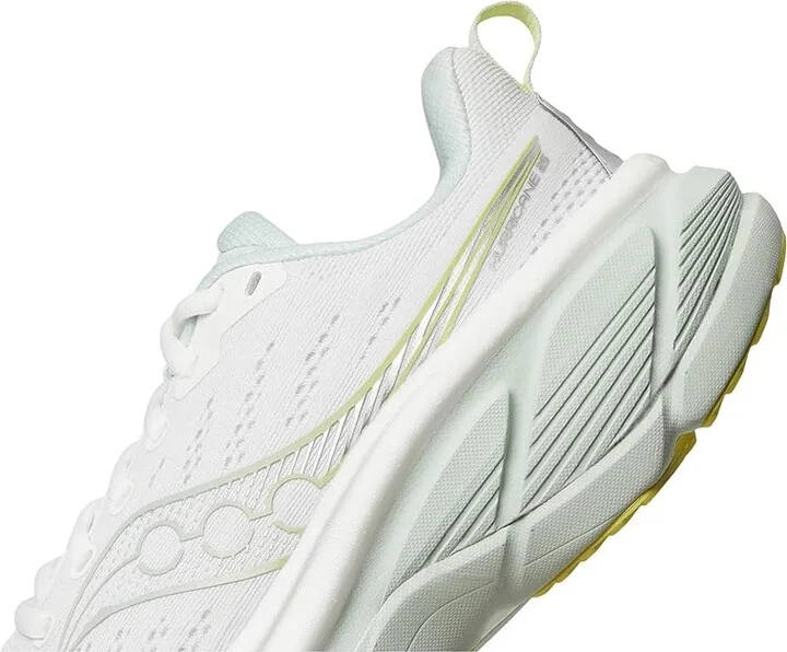 Saucony Hurricane 25 Women's Running Shoes White/Mist : 10 B - Medium, Leather - Image 7