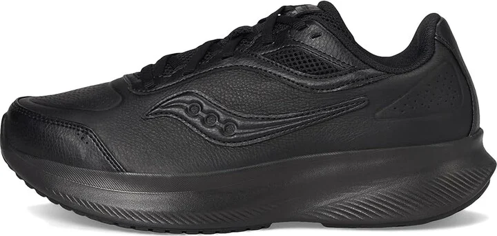 Saucony Integrity Metro Women's Running Shoes Triple Black : 7 D - Wide, Leather/Textile - Image 6