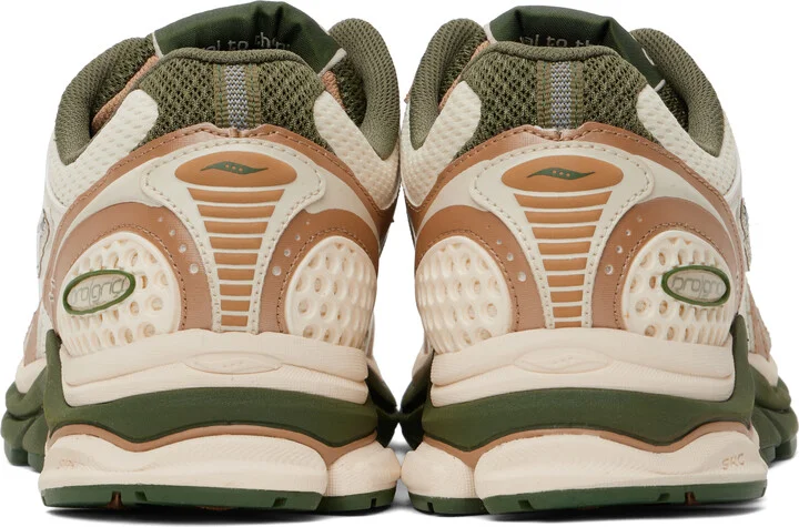 Saucony Khaki & Off-White Seanella Abraham Edition ProGrid Triumph 4 Sneakers - Image 2