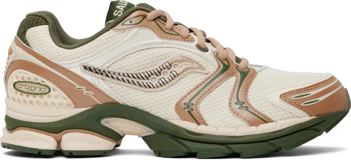 Saucony Khaki & Off-White Seanella Abraham Edition ProGrid Triumph 4 Sneakers
