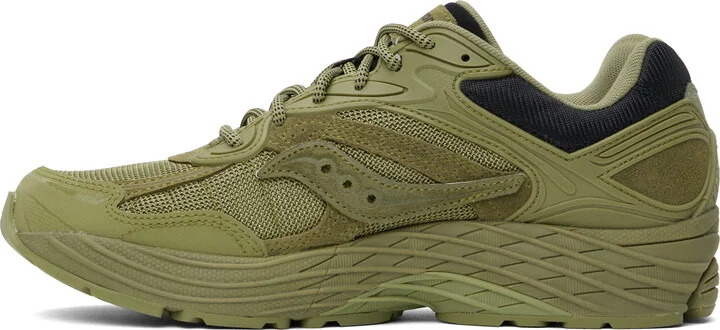Saucony Khaki ProGrid Omni 9 Armor Sneakers - Image 3