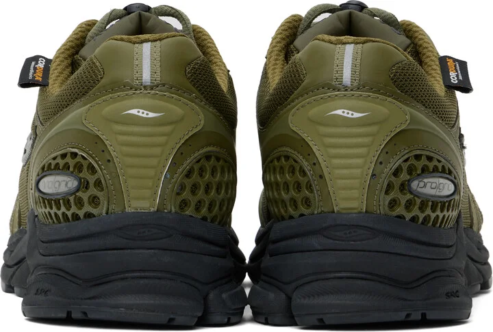 Saucony Khaki ProGrid Triumph 4 Gorpcore Sneakers - Image 2