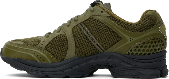 Saucony Khaki ProGrid Triumph 4 Gorpcore Sneakers - Image 3