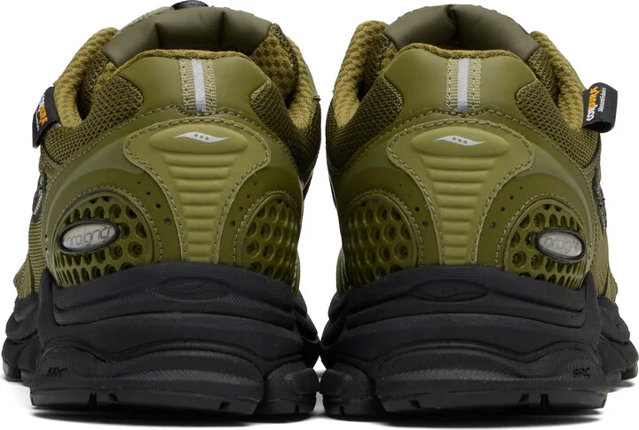 Saucony Khaki ProGrid Triumph 4 Gorpcore Sneakers - Image 2