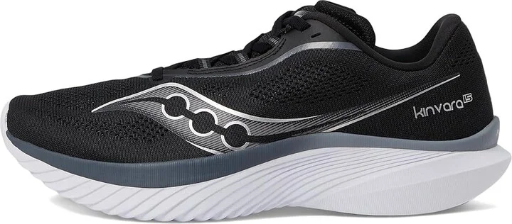 Saucony Kinvara 15 Men's Running Shoes Black/White : 11 D - Medium, Rubber - Image 6