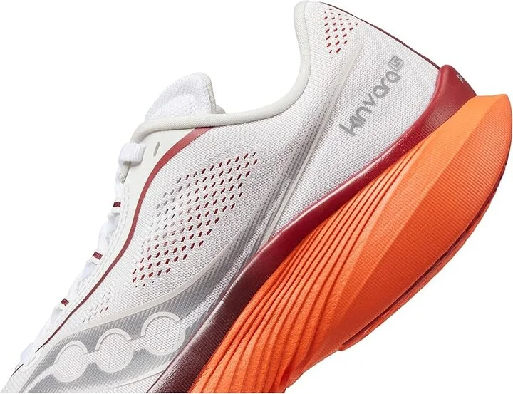 Saucony Kinvara 15 Men's Running Shoes White/Pepper : 14 D - Medium, Rubber - Image 4