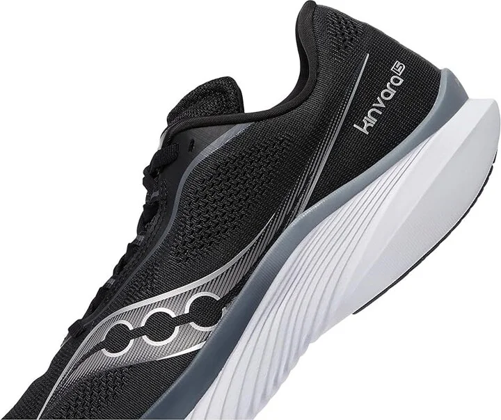 Saucony Kinvara 15 Women's Running Shoes Black/White : 8 B - Medium, Rubber - Image 4