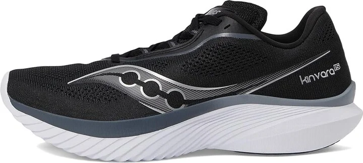 Saucony Kinvara 15 Women's Running Shoes Black/White : 8 B - Medium, Rubber - Image 6