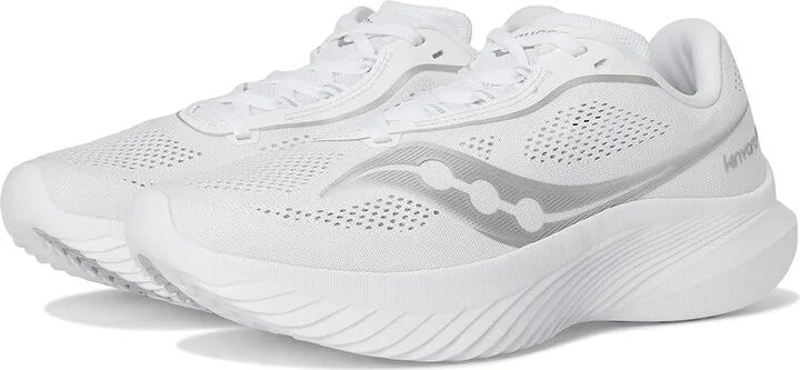 Saucony Kinvara 15 Women's Running Shoes White : 6.5 B - Medium, Rubber